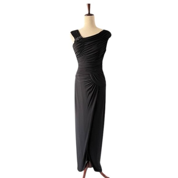 Adrianna Papell Boutique Dresses & Skirts - Adrianna Papell Boutique Womens Evening Gown Pleated Bodice Rhinestones Size 4